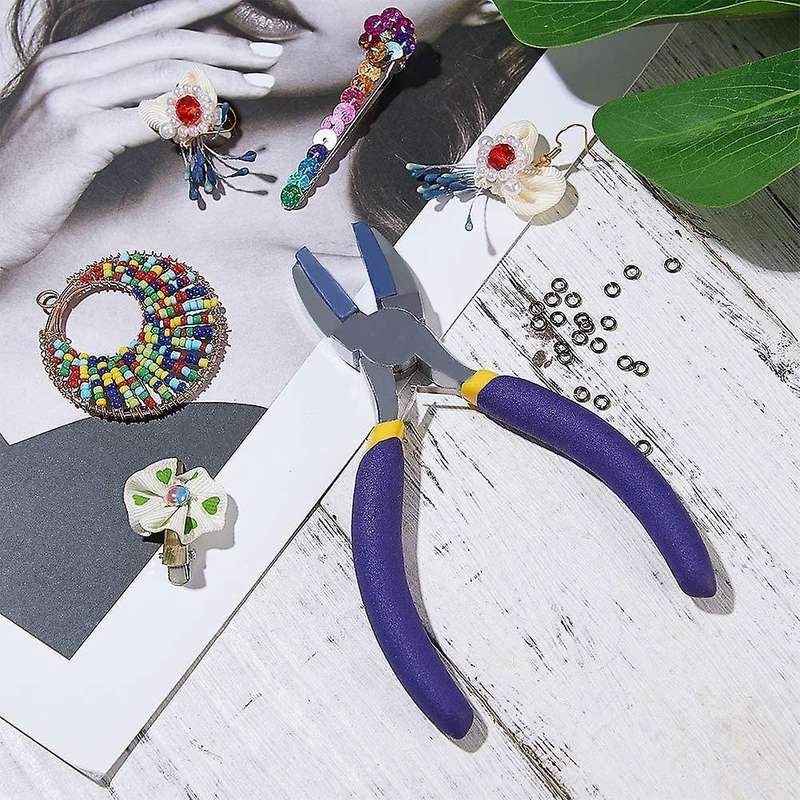 Jewelry Pliers Set Craft and Jewelry Tool Kit Purple Handle Wear