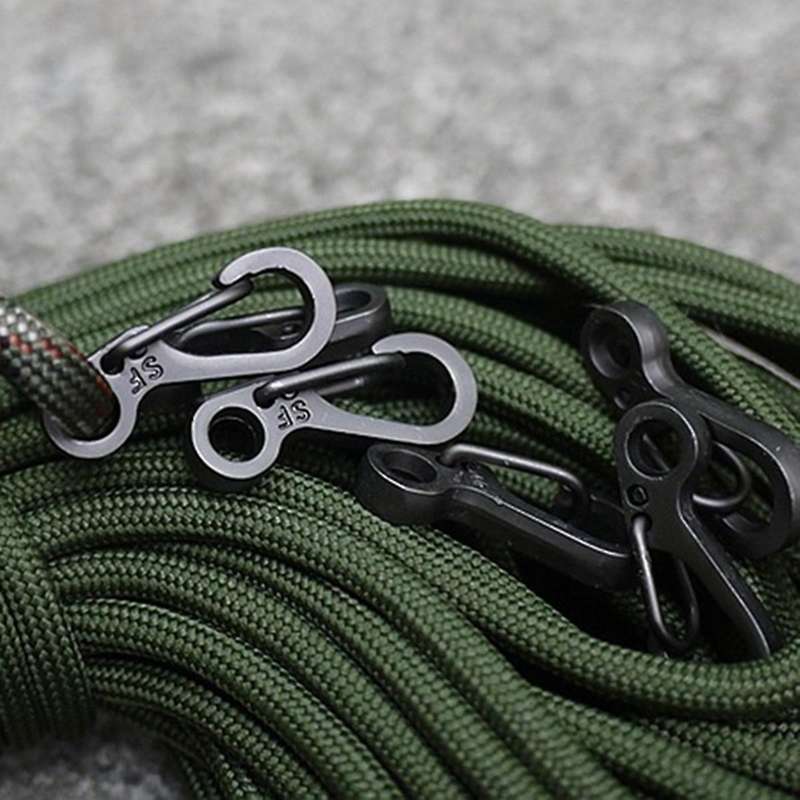 10pcs/lot Mini Sf Spring Backpack Keychain Hooks-black