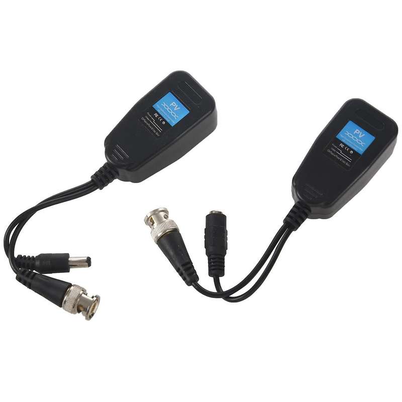 4 Pairs Passive Video Balun Transmitter & Transceiver with Cable