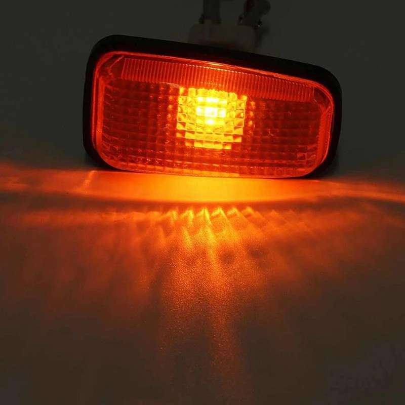 4x Car Amber Side Marker Light Fender Light Repeater Lamp Indicator