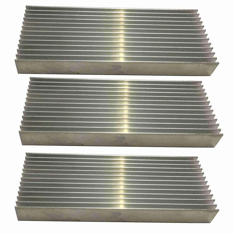 3 Pcs Aluminium Power Amplifier Heatsink Heat Sink 100x40x11mm