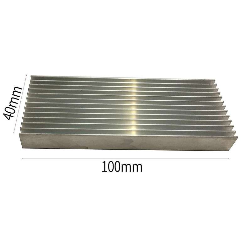3 Pcs Aluminium Power Amplifier Heatsink Heat Sink 100x40x11mm
