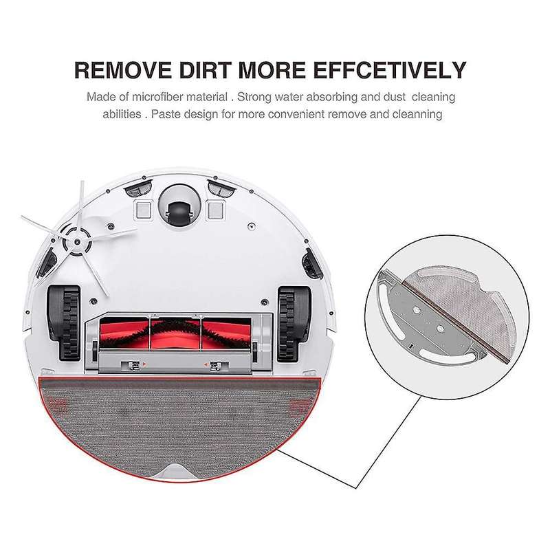 5 Pcs Mops Accessories Full Coverage for Xiaomi Roborock S5 Max
