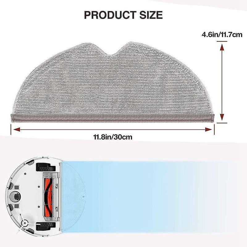 5 Pcs Mops Accessories Full Coverage for Xiaomi Roborock S5 Max