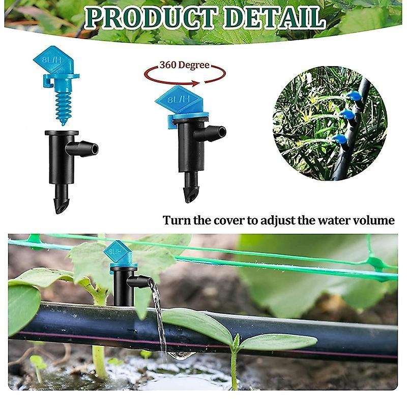 Irrigation Drip Emitter Garden Flag Irrigation Dripper(90pcs)