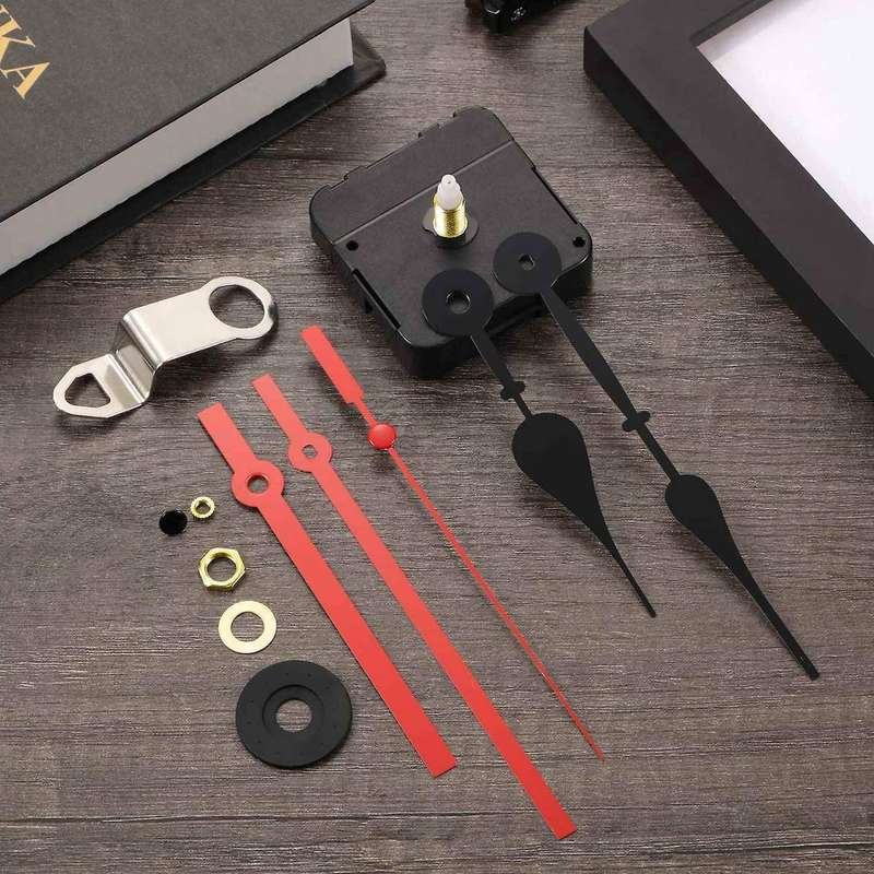 High Torque Long Shaft Movement with 2 Different Pairs Of Hands Black