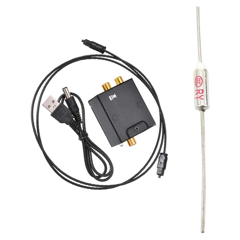 Digital to Analog Audio Converter Optical Fiber Audio Decoder