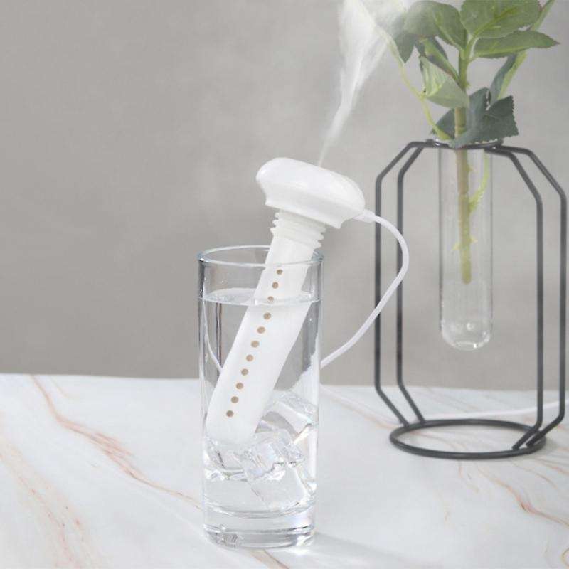 White Adjustable Height Donut Usb Humidifier Ultrasonic Mist Make
