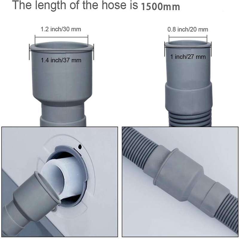 Automatic Drum Washing Machine Drain Hose Fittings, 1.5 Meter