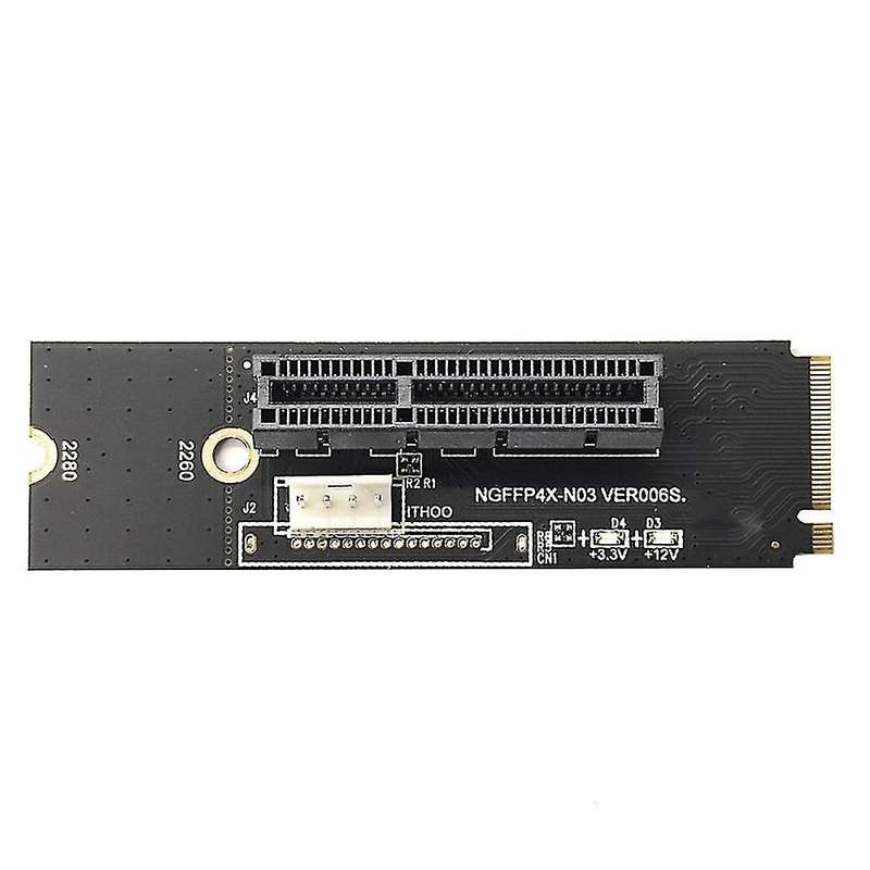2pcs Ngff M.2 to Pci-e 4x Riser Card Express 1x to 16x Adapter Card