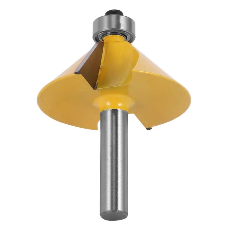 1pc 8mm Shank Large 45 Degree Chamfer Bevel Edging Router Bit Tool