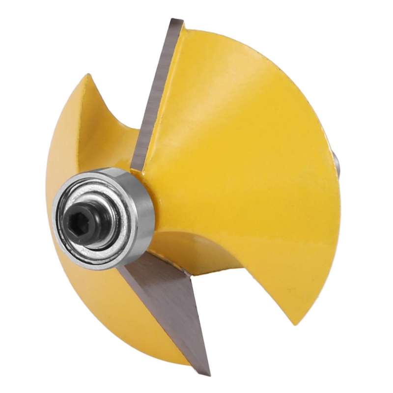 1pc 8mm Shank Large 45 Degree Chamfer Bevel Edging Router Bit Tool