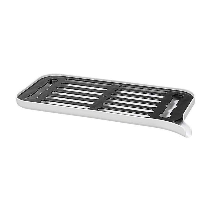 Plastic Dish Drainer Dryer Tray Large Sink Drying Rack Worktop -white