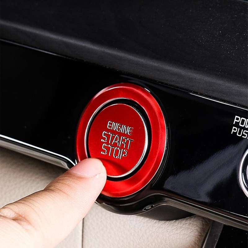 Car Start Engine Button Cover for Kia Carnival Ka4 2020-2022 Blue