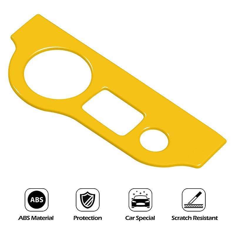 Headlight Switch Trim Abs for Dodge Challenger Charger 15-21 (yellow)