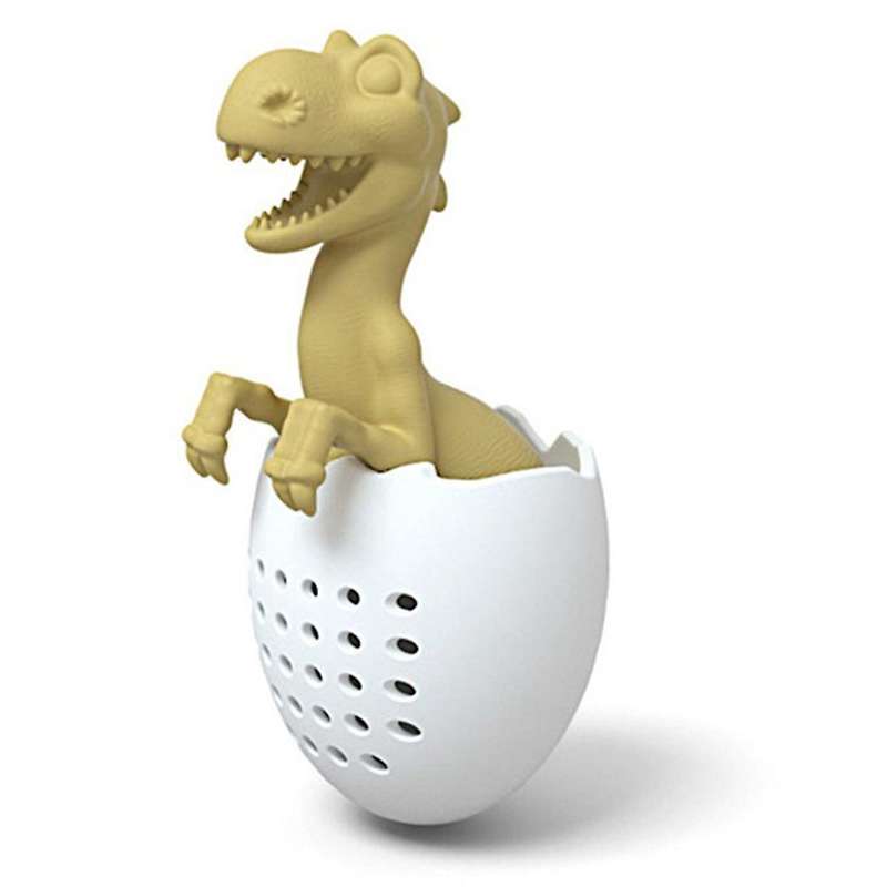2pcs Tea Bag Silicone Spice Filter Baby Dinosaur Shape Tea Infuser