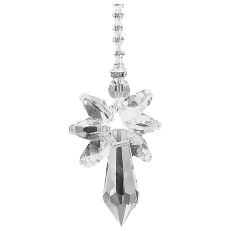 Angel Pendant for Auto Rear View Mirror Hanging Decor -transparent