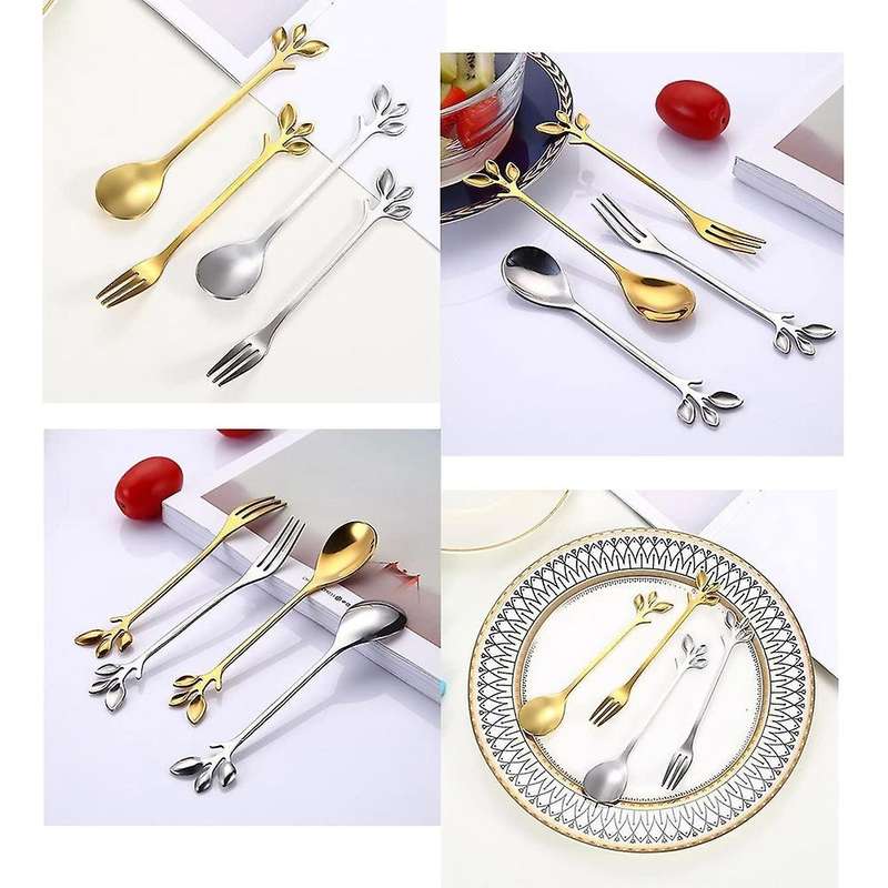 Coffee Spoon Appetizer Fork,creative Tableware Mixing Spoon