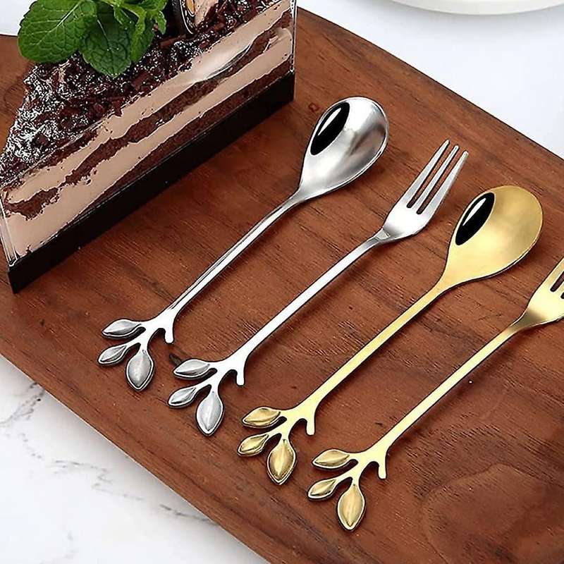 Coffee Spoon Appetizer Fork,creative Tableware Mixing Spoon