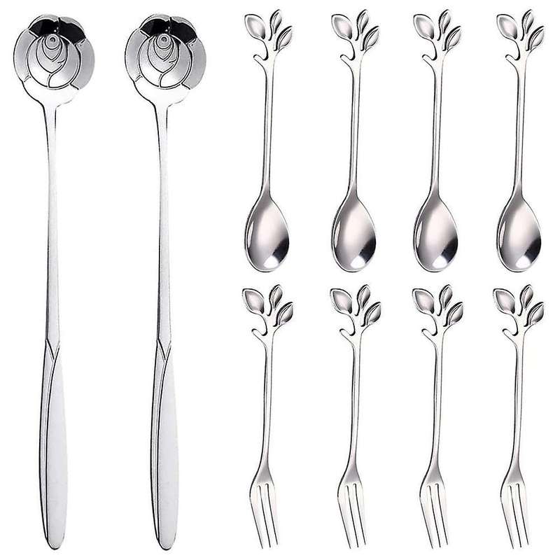 Coffee Spoon Appetizer Fork,creative Tableware Mixing Spoon