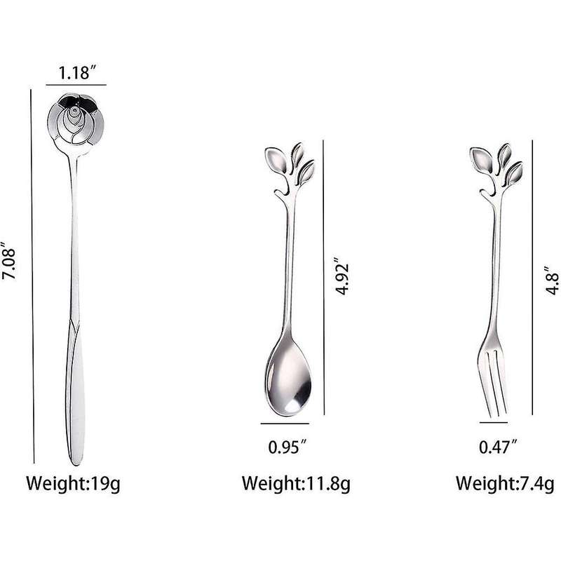 Coffee Spoon Appetizer Fork,creative Tableware Mixing Spoon