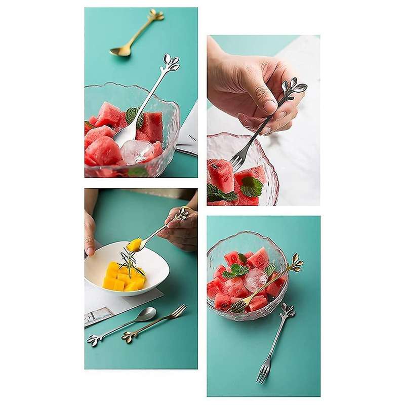Coffee Spoon Appetizer Fork,creative Tableware Mixing Spoon