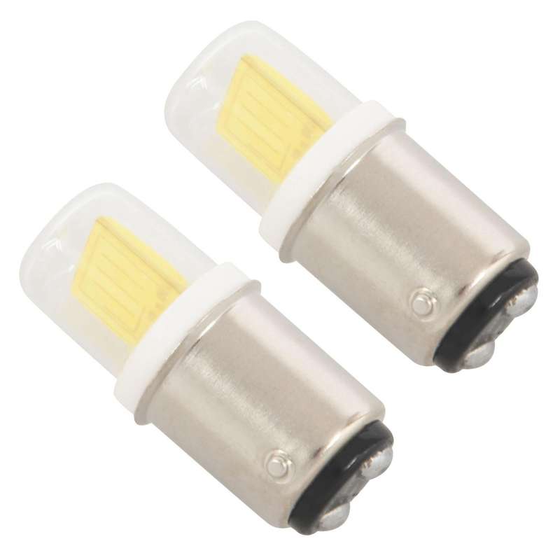 2x Ba15d Led Light Bulb 3w 110v 220v Ac Non-dimming Cold White