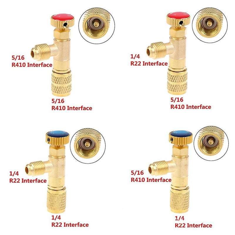Air Conditioning Refrigerant Safety Valve R410a R22 1/4 Inch,c
