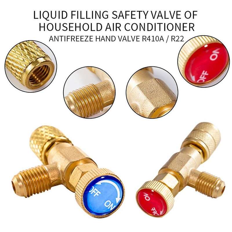 Air Conditioning Refrigerant Safety Valve R410a R22 1/4 Inch,c
