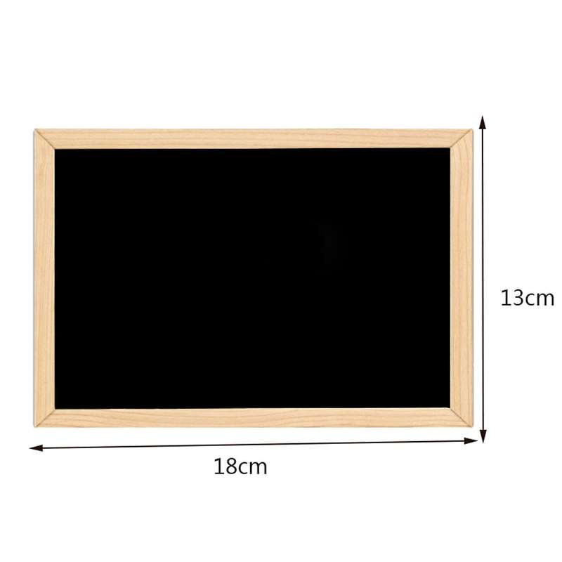 Double-sided Blackboard Wooden Crafts Wooden Frame Small Blackboard