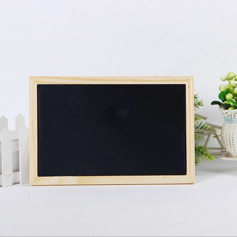 Double-sided Blackboard Wooden Crafts Wooden Frame Small Blackboard