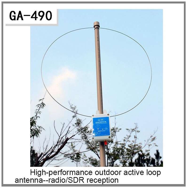 Ga490 100khz-179mhz Ring Active Receive Antenna Sdr Loop Antenna