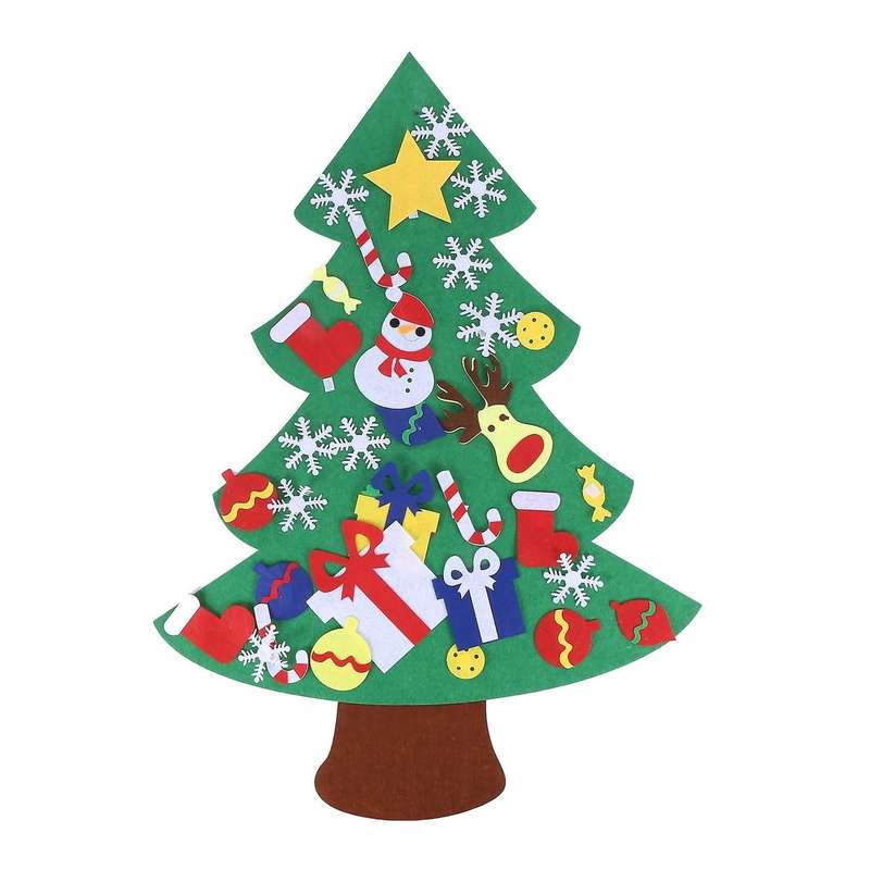 Felt Christmas Tree for Kids 3.2ft with 30 Pcs Christmas Decorations