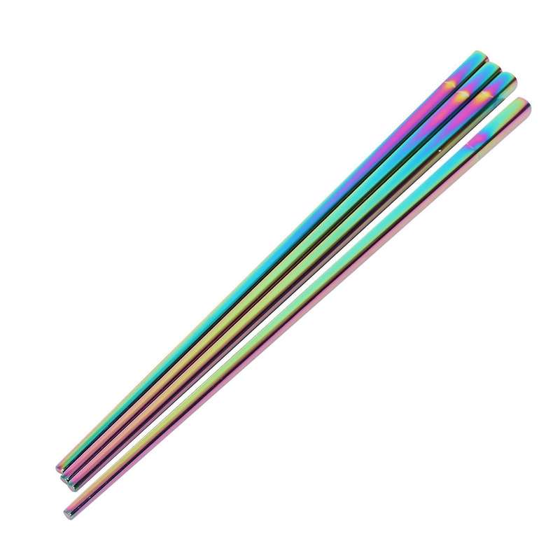2 Pairs Japanese Korean Length 23cm Food Grade Chopsticks Tableware