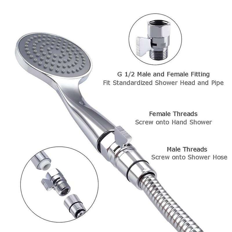 Water Flow Control Shut Off Valve, for Hand Held Shower Head