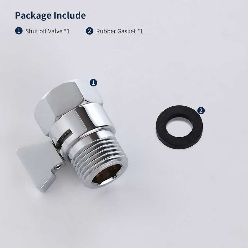 Water Flow Control Shut Off Valve, for Hand Held Shower Head