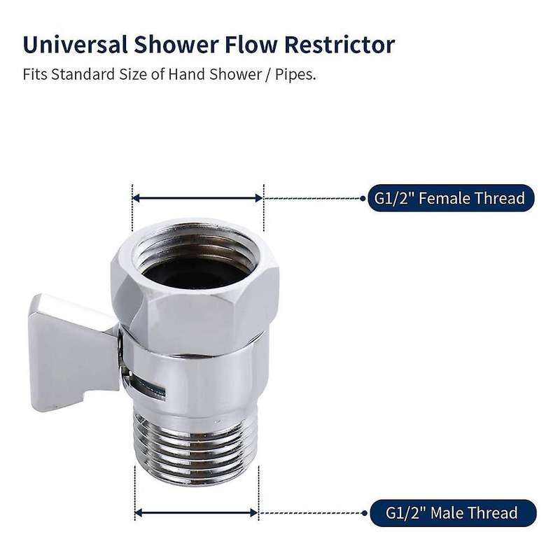 Water Flow Control Shut Off Valve, for Hand Held Shower Head