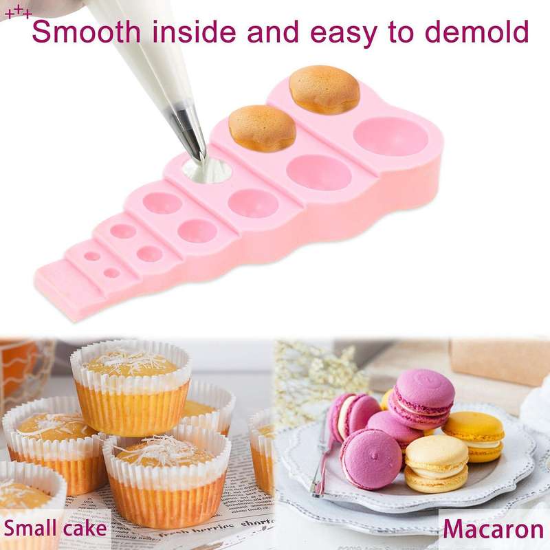 2pcs Silicone Cake Model Chocolate Fudge Mold Pearl Ball Shape Tool