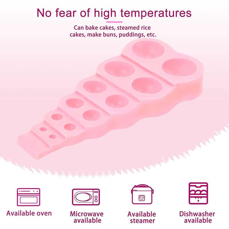 2pcs Silicone Cake Model Chocolate Fudge Mold Pearl Ball Shape Tool
