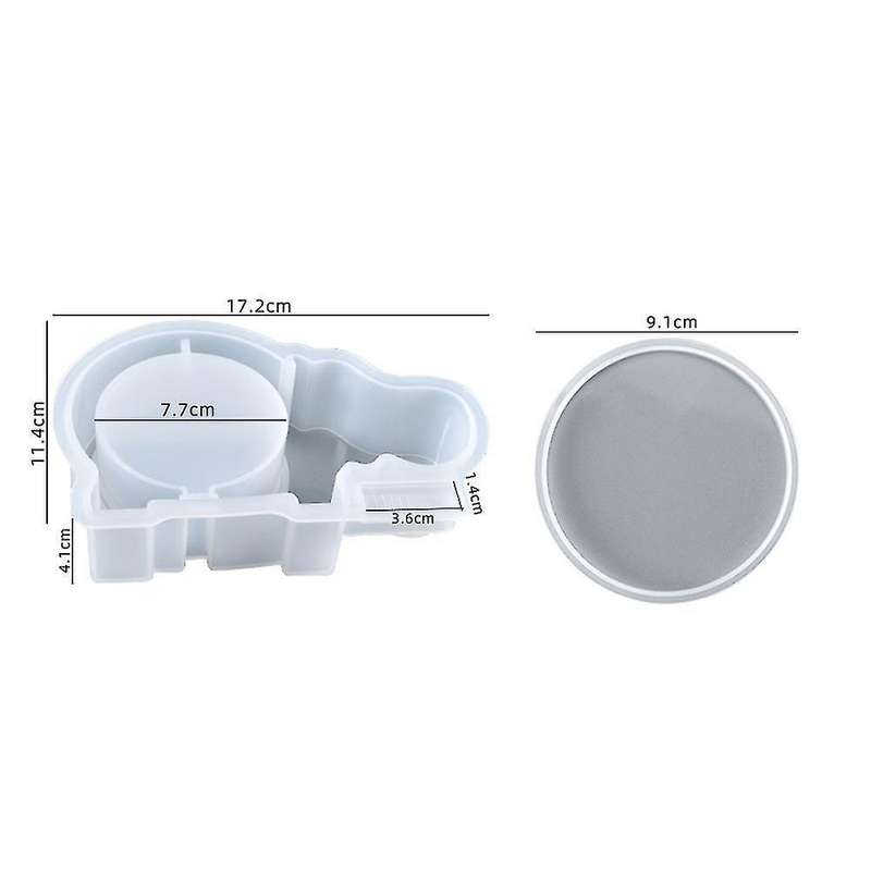Piggy Bank Resin Molds Diy for Coin Bank Children Gift (hippo)