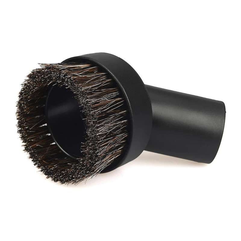 2 Pcs Vacuum Attachment Round Dust Brush Horse Hair Set Dust Suction