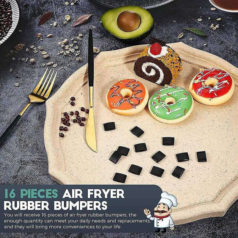 20 Pieces Air Fryer Rubber Bumpers Covers for Air Fryer Grill Pan