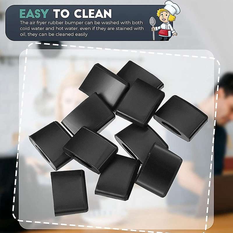 20 Pieces Air Fryer Rubber Bumpers Covers for Air Fryer Grill Pan