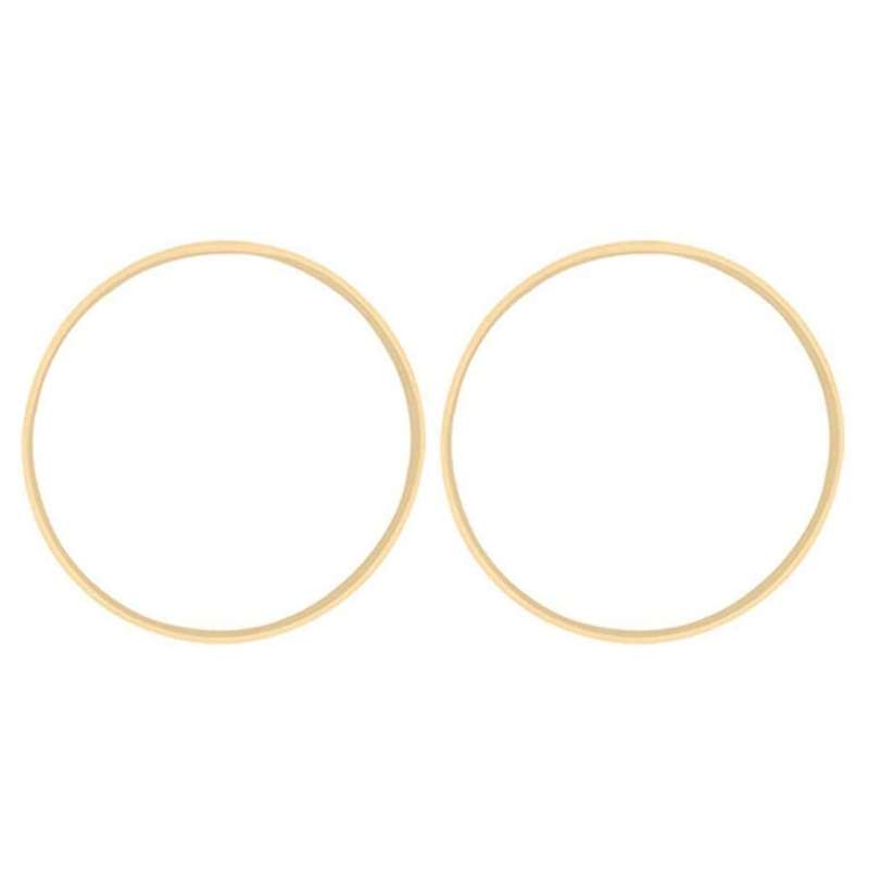 2x Dream Bamboo Rings,wooden Circle Round Catcher Diy Hoop 23cm