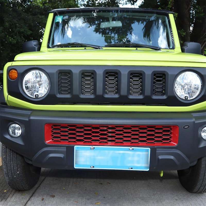 Car Front Bumper Grill Insert Cover Trim for Jimny 2019-2022, Abs Red