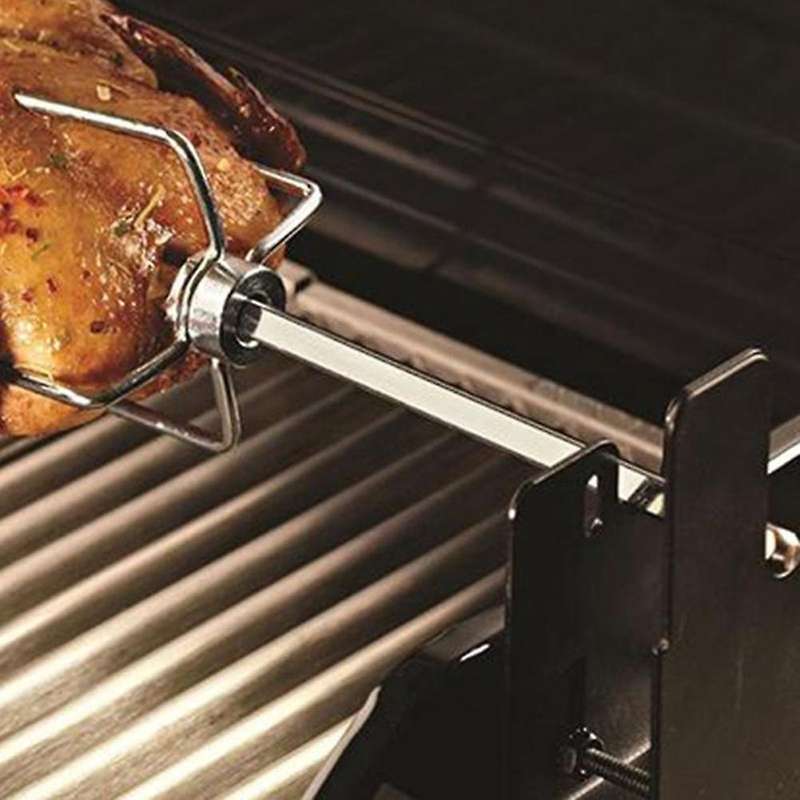 Electric Bbq Motor Metal Forks Grill for Outdoor Camping Cooking
