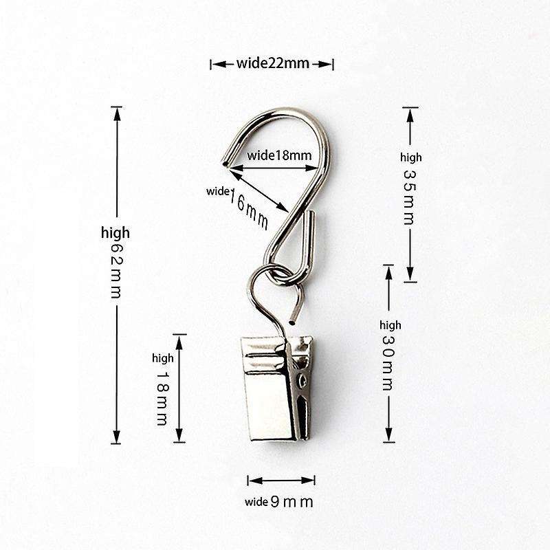 S Hooks Curtain Clips 50 Pcs Hanging Party Lights Clips Hangers