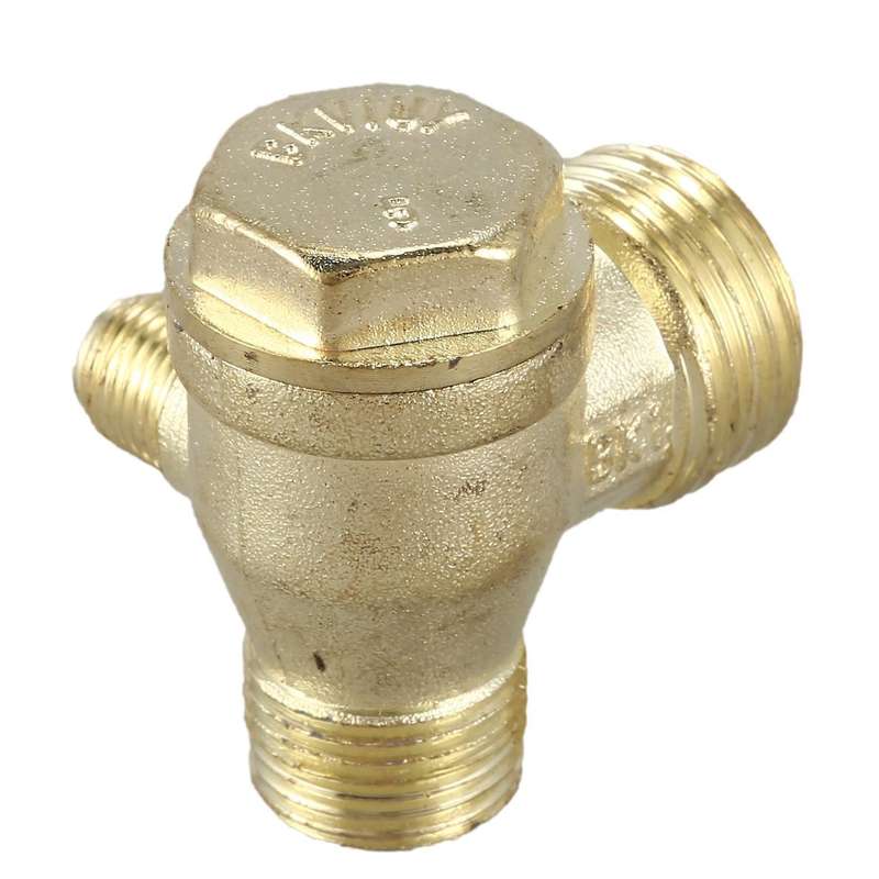 2/5"3/8"pt 1/2"pt Male Thread 3 Way Metal Air Compressor Check Valve