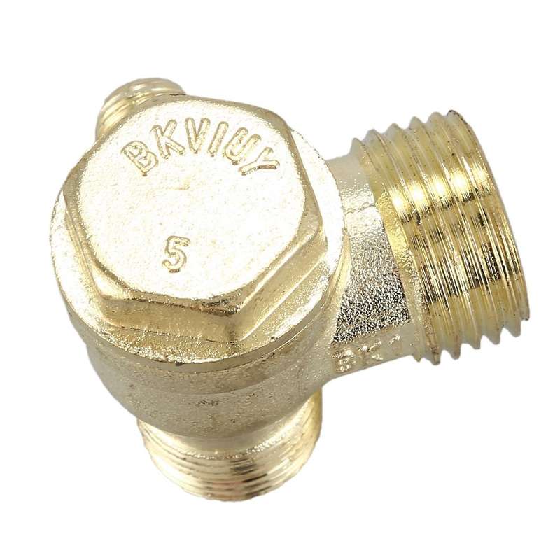 2/5"3/8"pt 1/2"pt Male Thread 3 Way Metal Air Compressor Check Valve