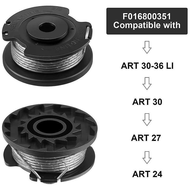 3 Pieces for F016800385 4mx1.6mm Spool Line for Art 23sl and Art 26sl